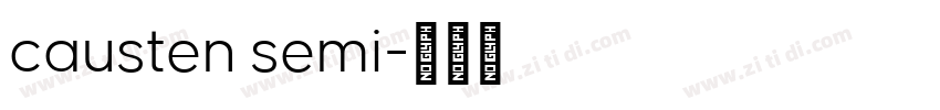 causten semi字体转换